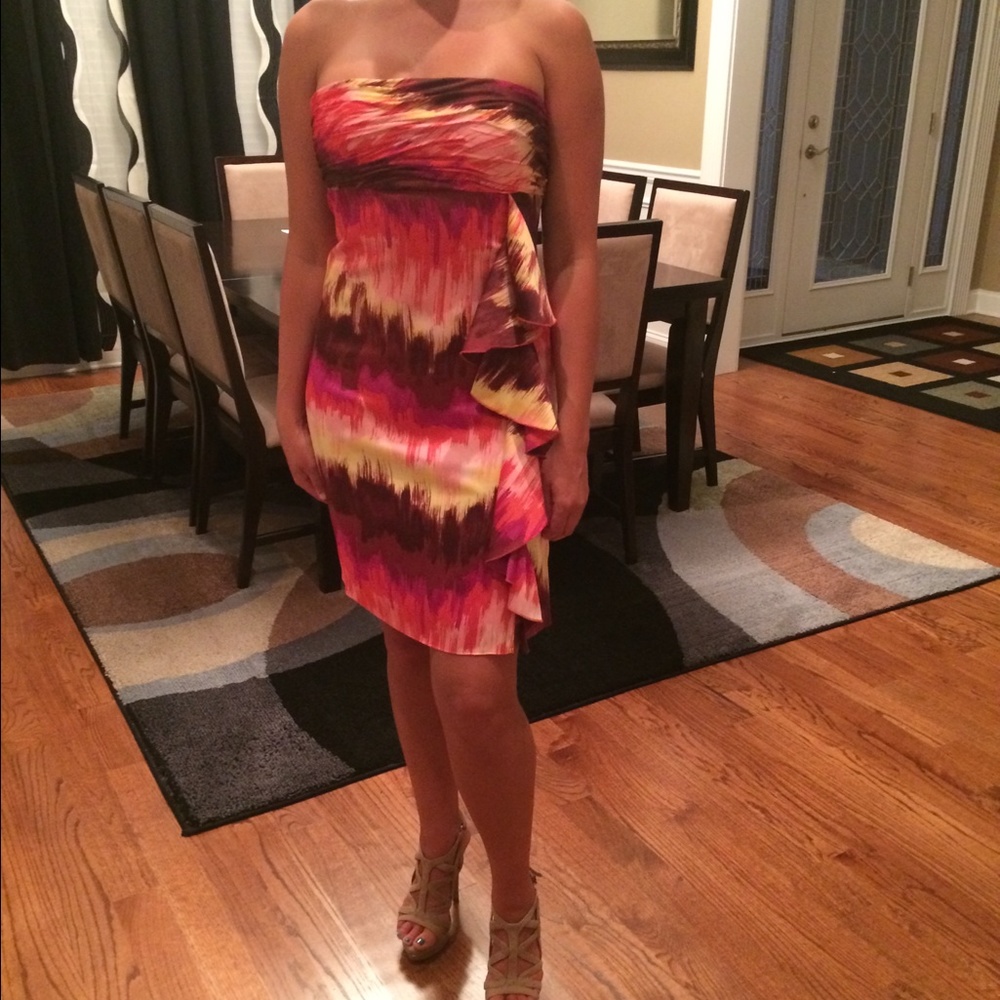 Strapless Multicolor Dress